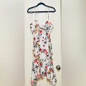 NEW Elegant Floral Mermaid Midi Dress